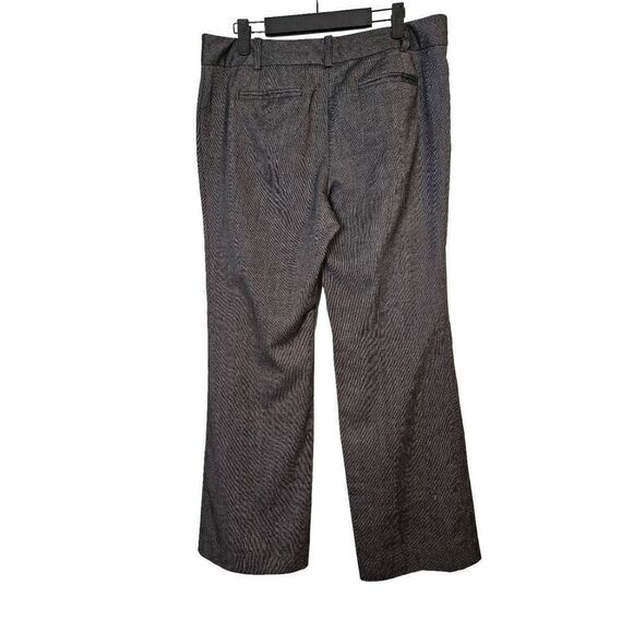 Ann Taylor Modern Fit straight leg pants,  black and white knit. Size 10P. - Picture 2 of 3